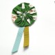 Broche cocarde Lalé vert anglais