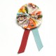 Broche cocarde Lalé Fleuri