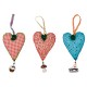 Coeur à suspendre en tissu