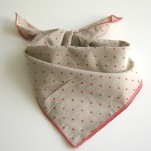 Foulard à pois rouge April Showers by Polder
