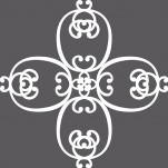 serviette en papier gris motif Broste