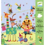 Cr&eacute;er avec des stickers Le cirque Djeco