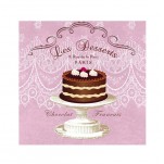 Serviette en papier chocolate cake Broste Copenhagen