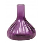 Vase en verre violet Rice