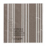 Serviette en papier Man&egrave;ge gris Linum