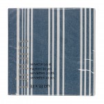 Serviette en papier Man&egrave;ge bleu Linum