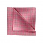 4 Serviettes Picnic vichy Framboise Linum