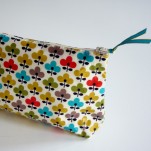 Trousse &agrave; soufflet fleurs r&eacute;tro Linna Morata