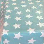 Toile cir&eacute;e &agrave; &eacute;toiles g&eacute;antes azur AU Maison
