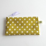 Mini Trousse moutarde &agrave; pois Linna Morata