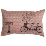 Coussin Liberty rose Tandem La Cerise sur le G&acirc;teau