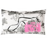 Coussin Toile de Jouy Clic La Cerise sur le G&acirc;teau