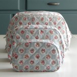 Trousse de toilette en coton surpiqu&eacute; Cath Kidston